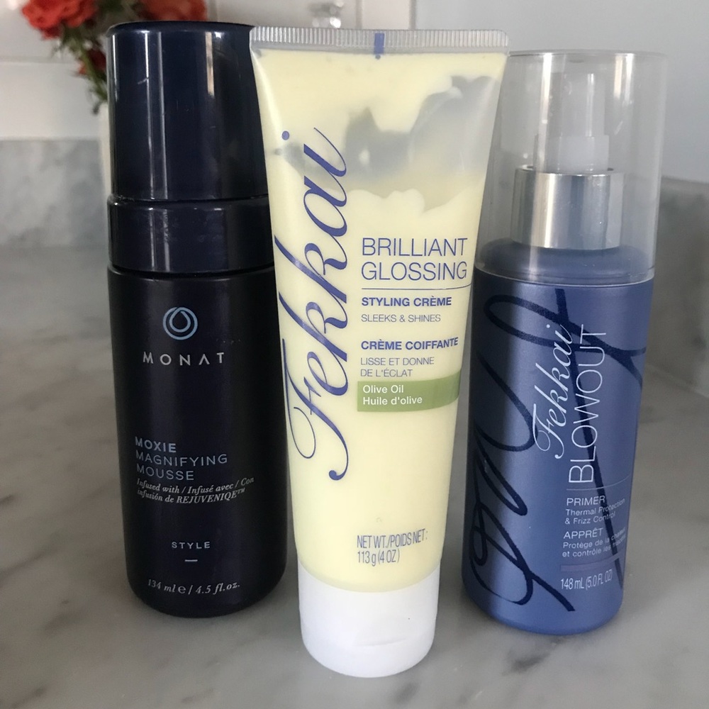 Monat & Fekkai hair products